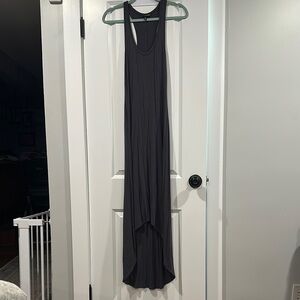Victoria’s Secret Dark Gray Racerback High-Low Maxi Dress